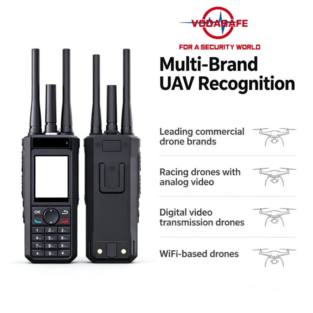 Vodasafe VS-D10 Ultra-Wideband UAV Detector | 300MHz-13.4GHz Portable RF Spectrum Analyzer