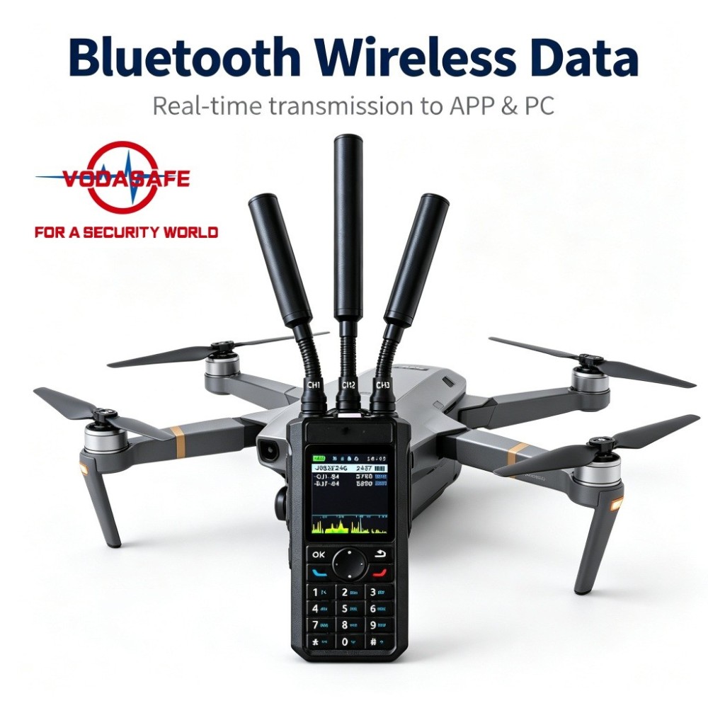 Ultra-Wideband Portable Drone Detector, 300MHz–13.4GHz Handheld UAV Detection Device