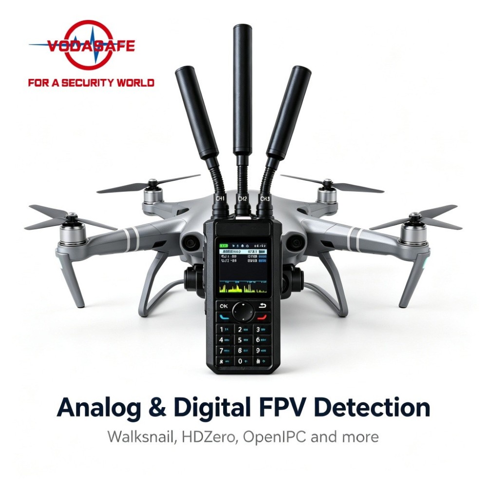 Ultra-Wideband Portable Drone Detector, 300MHz–13.4GHz Handheld UAV Detection Device