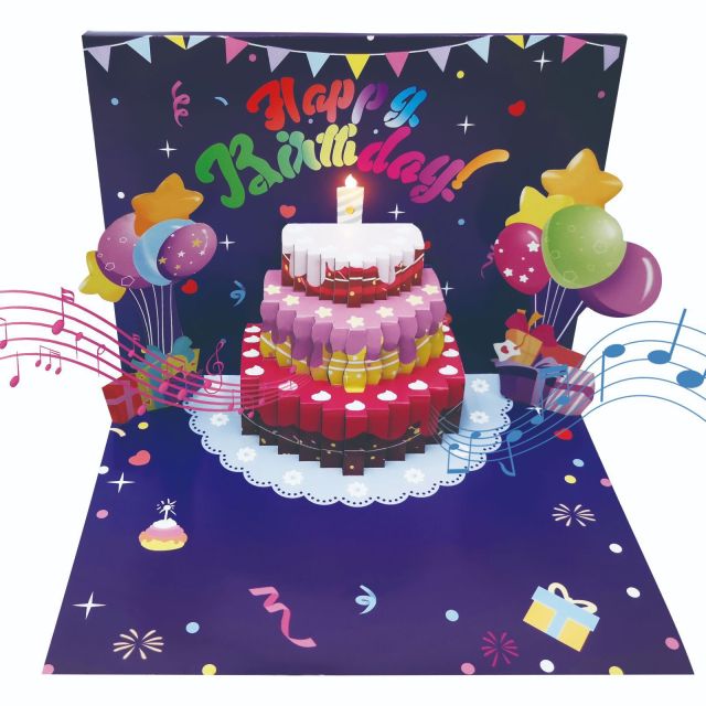 3D Pop up Greeting Cards with Sound & Light,NaBaiYu,3D Pop up Greeting Cards with Sound & Light