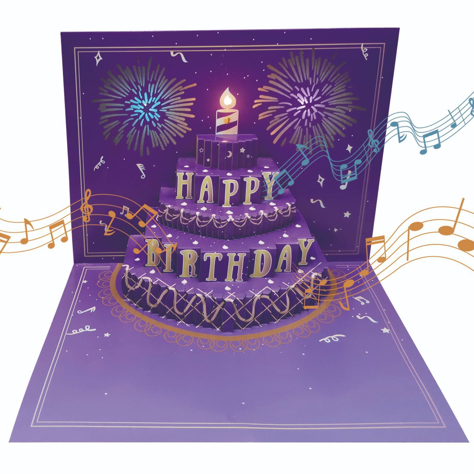 3D Pop up Greeting Cards with Sound & Light,NaBaiYu,3D Pop up Greeting Cards with Sound & Light