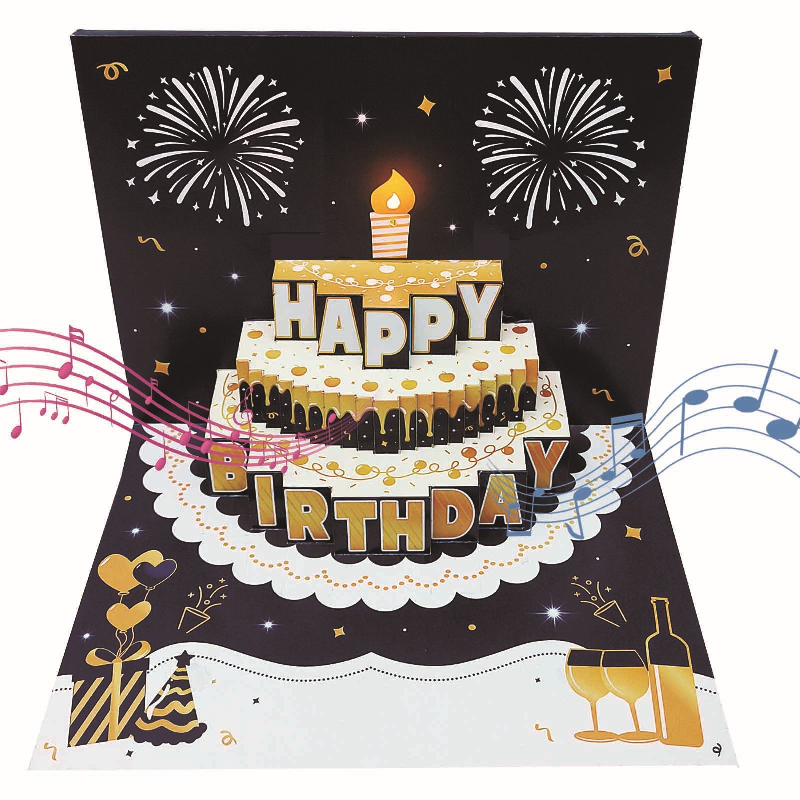 3D Pop up Greeting Cards with Sound & Light,NaBaiYu,3D Pop up Greeting Cards with Sound & Light