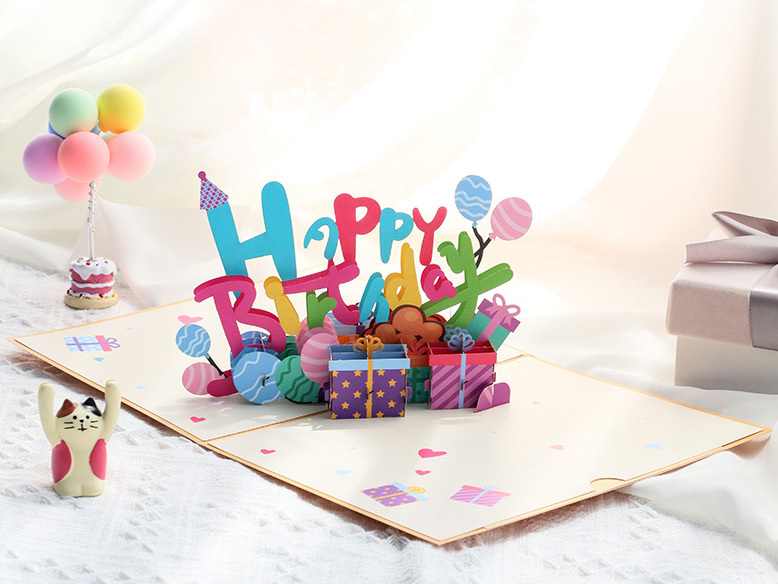 Wholesale custom birthday cards,happy birthday pop up card,birthday greeting cards, personalised design,NaBaiYu,Wholesale custom birthday cards,happy birthday pop up card,birthday greeting cards, personalised design