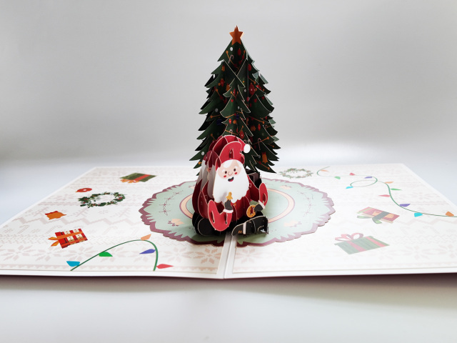 Christmas 3d pop up greeting card,NaBaiYu,Christmas 3d pop up greeting card