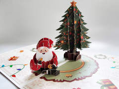 Christmas 3d pop up greeting card,NaBaiYu,Christmas 3d pop up greeting card