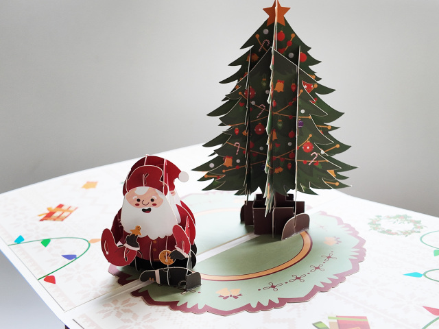 Christmas 3d pop up greeting card,NaBaiYu,Christmas 3d pop up greeting card