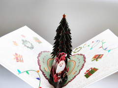 Christmas 3d pop up greeting card,NaBaiYu,Christmas 3d pop up greeting card