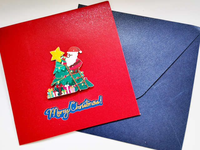 Christmas pop up greeting card,NaBaiYu,Christmas pop up greeting card