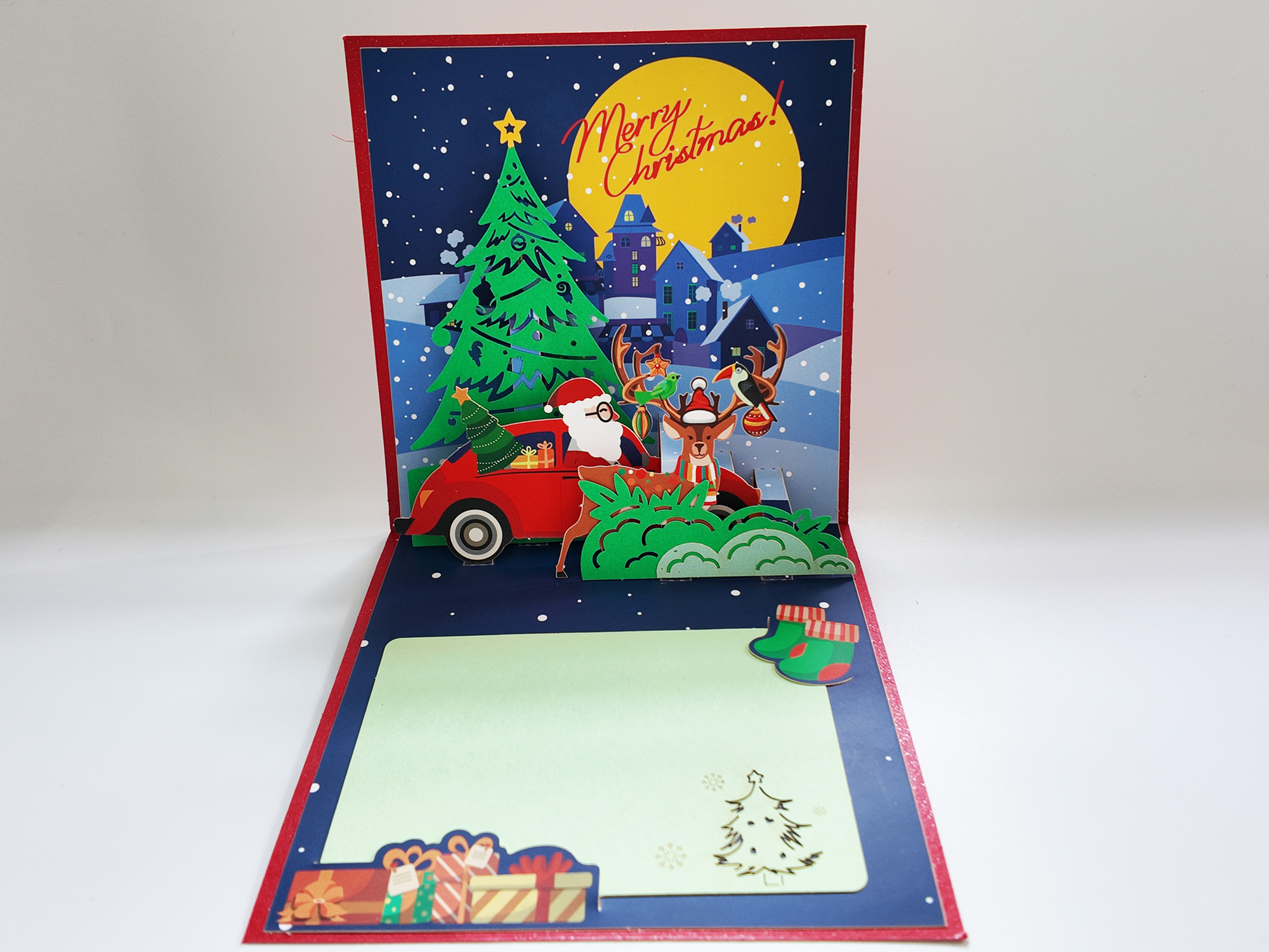 Christmas pop up greeting card,NaBaiYu,Christmas pop up greeting card