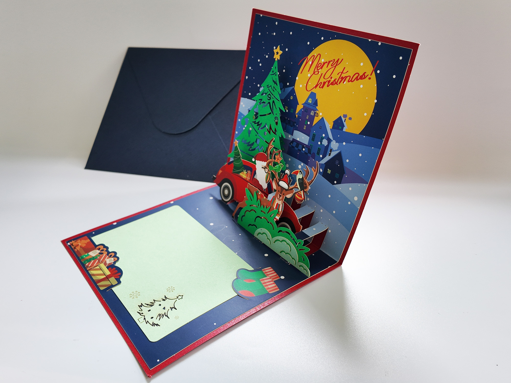 Christmas pop up greeting card,NaBaiYu,Christmas pop up greeting card