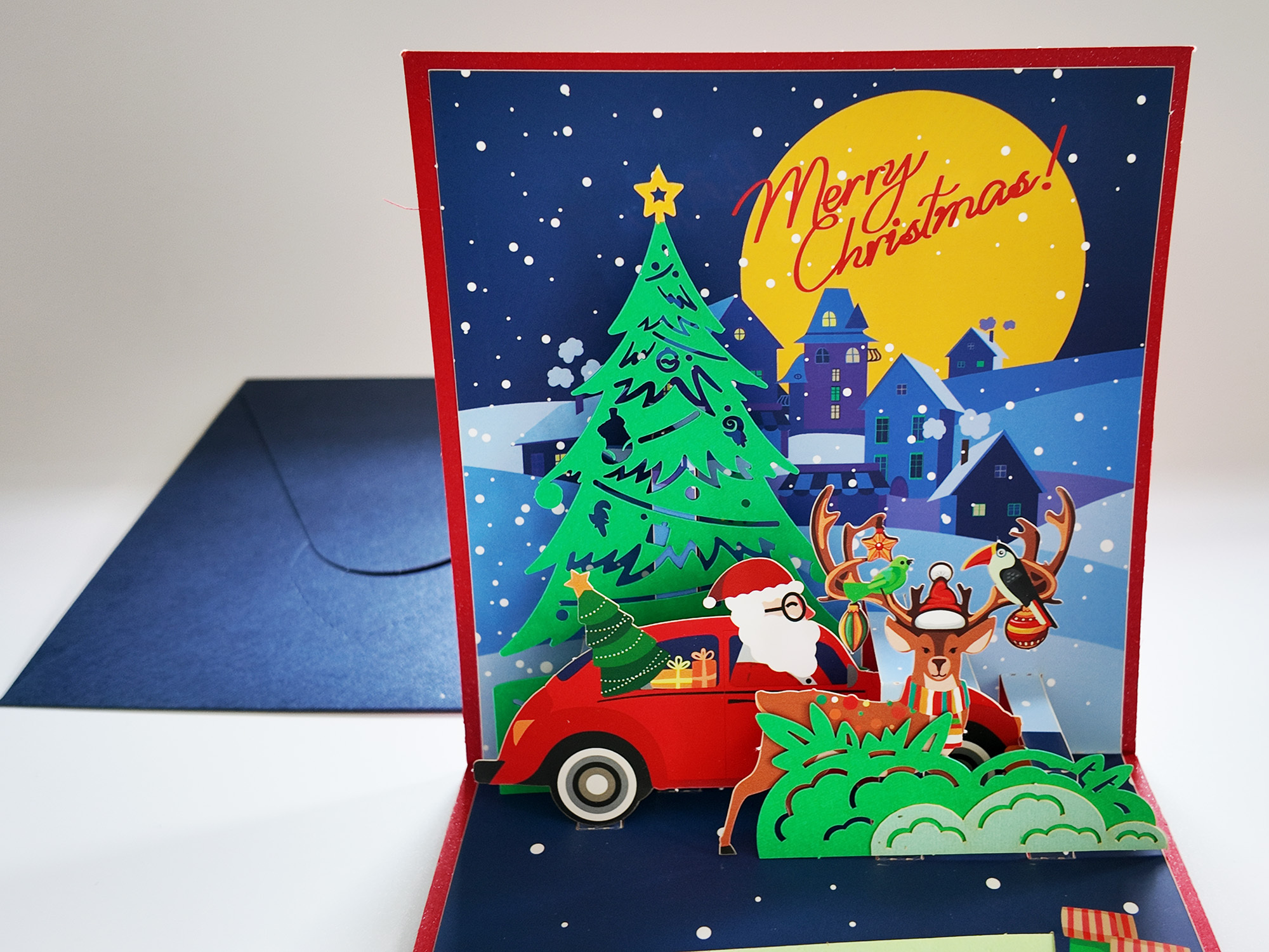 Christmas pop up greeting card,NaBaiYu,Christmas pop up greeting card