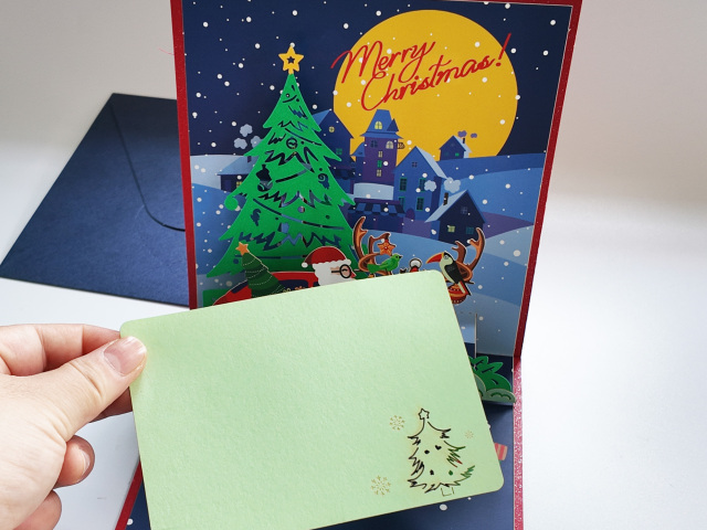 Christmas pop up greeting card,NaBaiYu,Christmas pop up greeting card