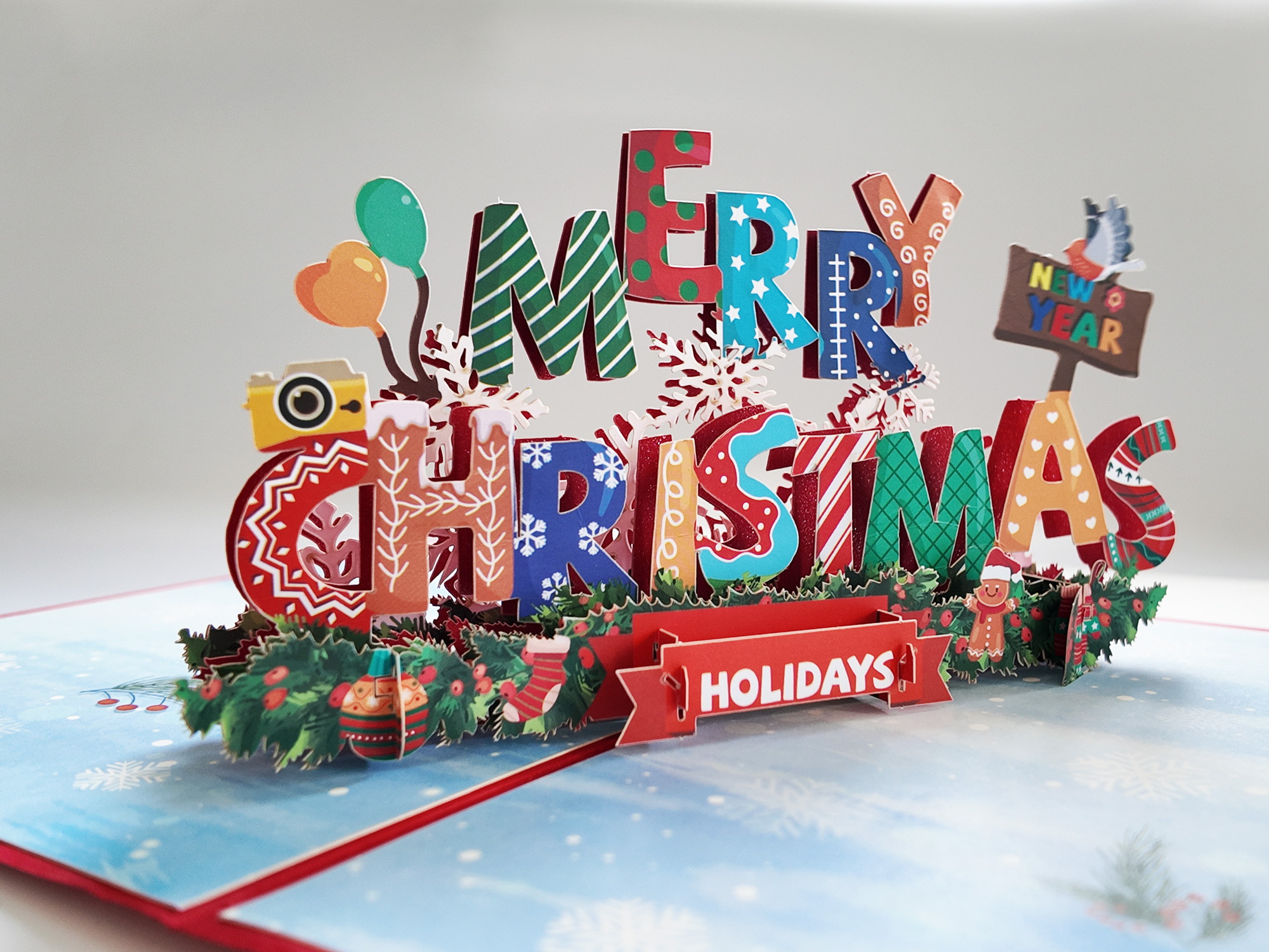 Christmas 3d pop up greeting cards,NaBaiYu,Christmas 3d pop up greeting cards