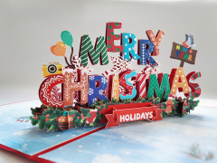 Christmas 3d pop up greeting cards,NaBaiYu,Christmas 3d pop up greeting cards