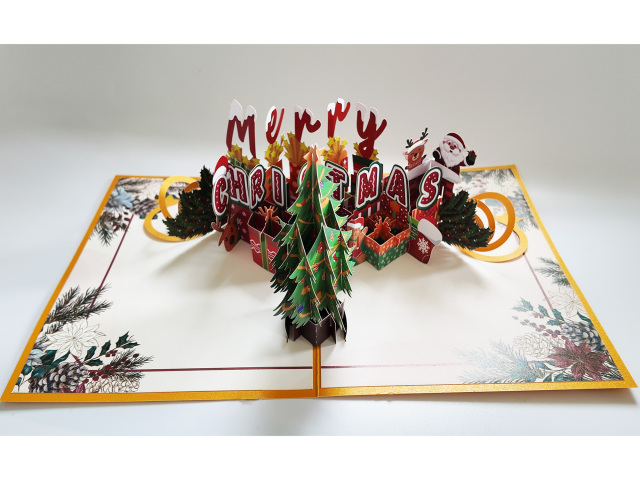 Christmas 3d pop up greeting cards,NaBaiYu,Christmas 3d pop up greeting cards