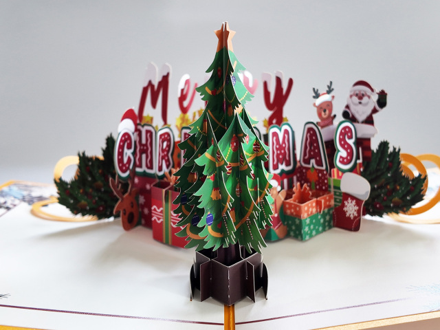 Christmas 3d pop up greeting cards,NaBaiYu,Christmas 3d pop up greeting cards