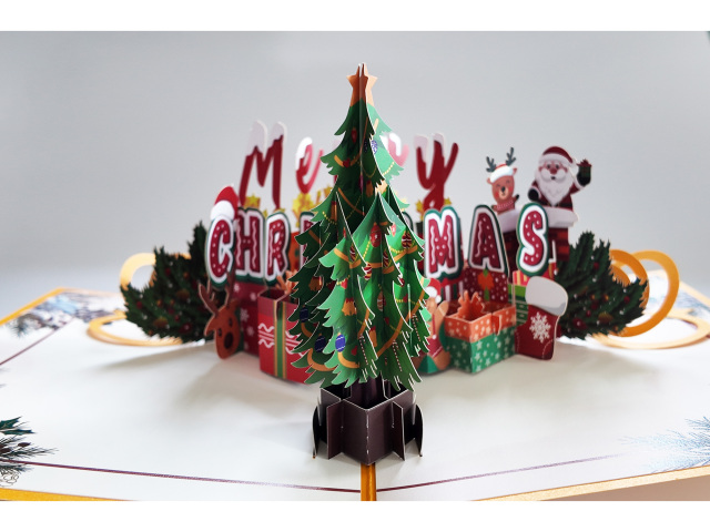 Christmas 3d pop up greeting cards,NaBaiYu,Christmas 3d pop up greeting cards