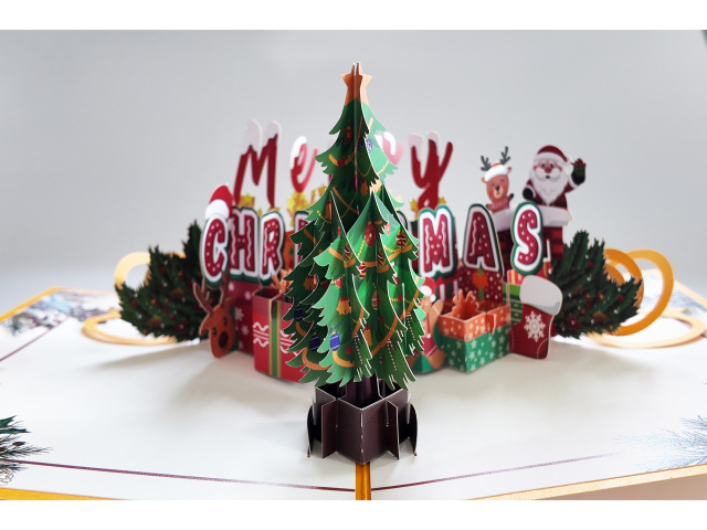 Christmas 3d pop up greeting cards,NaBaiYu,Christmas 3d pop up greeting cards
