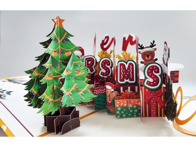 Christmas 3d pop up greeting cards,NaBaiYu,Christmas 3d pop up greeting cards