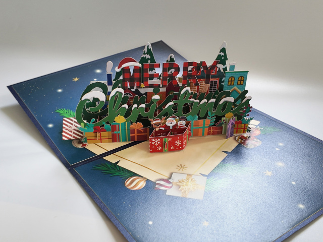 Christmas 3d pop up greeting cards,NaBaiYu,Christmas 3d pop up greeting cards
