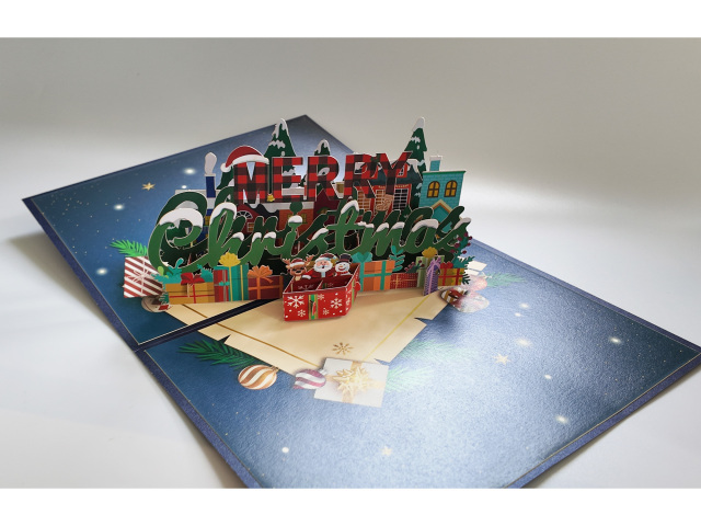 Christmas 3d pop up greeting cards,NaBaiYu,Christmas 3d pop up greeting cards