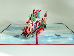 Christmas 3d pop up greeting cards,NaBaiYu,Christmas 3d pop up greeting cards