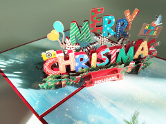 Christmas 3d pop up greeting cards,NaBaiYu,Christmas 3d pop up greeting cards