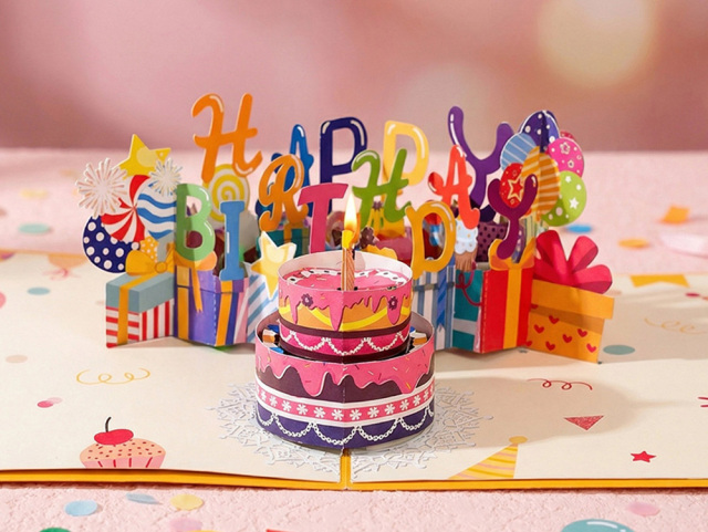 Custom wholesale 3d pop-up musical birthday cards with lights,birthday card musical,interactive birthday card,happy birthday singing card,NaBaiYu,Custom wholesale 3d pop-up musical birthday cards with lights,birthday card musical,interactive birthday card,happy birthday singing card