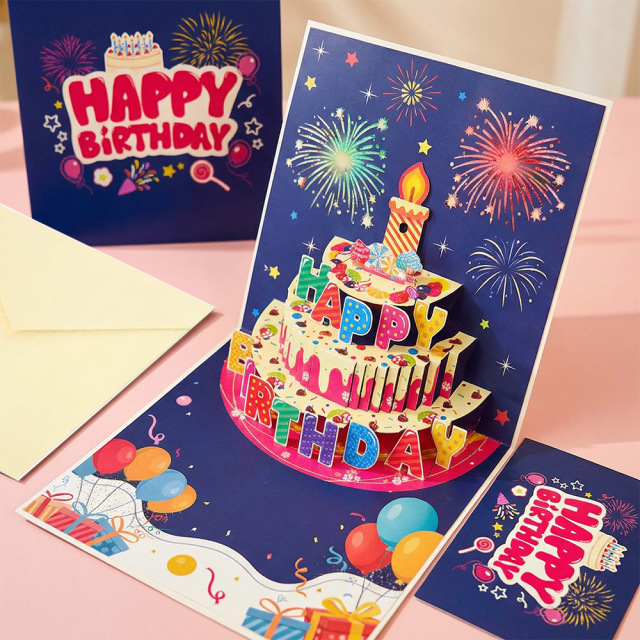 Custom 3d pop-up musical birthday cards with lights,blow candle led music greeting card,musical birthday cards with sound,NaBaiYu,Custom 3d pop-up musical birthday cards with lights,blow candle led music greeting card,musical birthday cards with sound