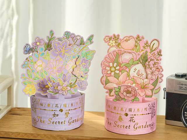Custom pop up flower bouquet card,paper flowers,3d pop up card,birthday card mom,popup birthday card,paper cut flower pop-up bouquet greeting cards,NaBaiYu,3D pop up card