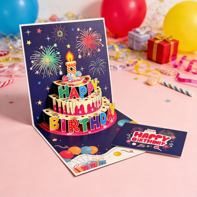 Custom 3d pop-up musical birthday cards with lights,blow candle led music greeting card,musical birthday cards with sound,NaBaiYu,Custom 3d pop-up musical birthday cards with lights,blow candle led music greeting card,musical birthday cards with sound