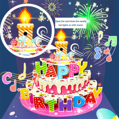Custom 3d pop-up musical birthday cards with lights,blow candle led music greeting card,musical birthday cards with sound,NaBaiYu,Custom 3d pop-up musical birthday cards with lights,blow candle led music greeting card,musical birthday cards with sound
