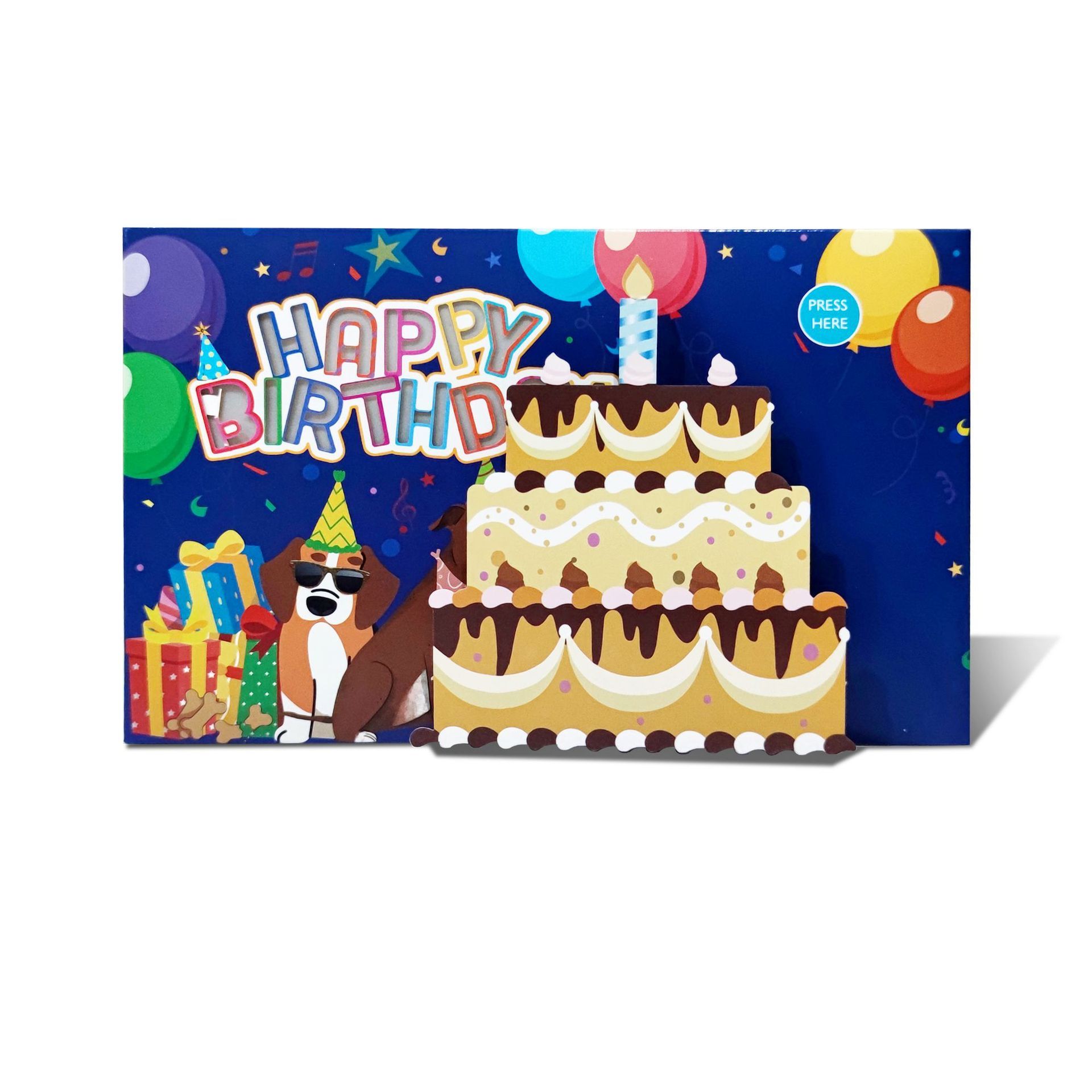 OEM music greeting card with led light,NaBaiYu,OEM music greeting card with led light