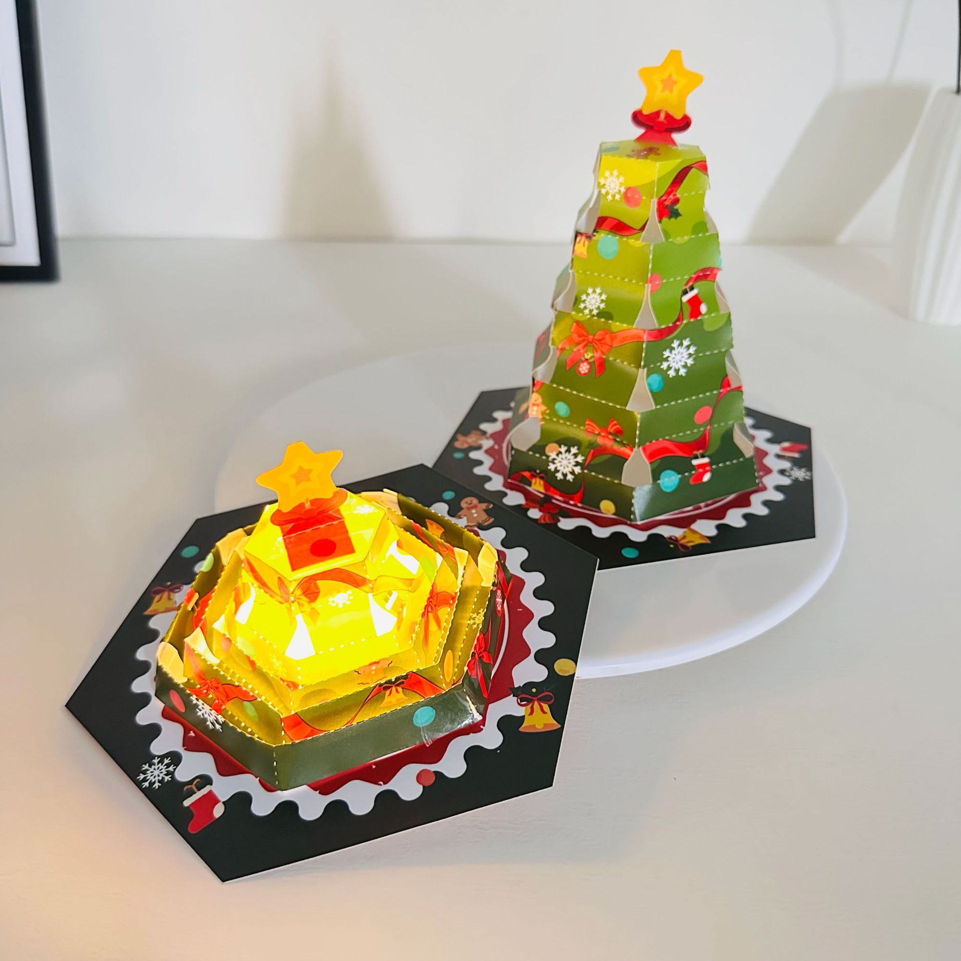 Custom led christmas tree for gift,christmas gift,3d christmas cards,small lighted christmas tree,led night light,NaBaiYu,Custom led christmas tree for gift,christmas gift,3d christmas cards,small lighted christmas tree,led night light