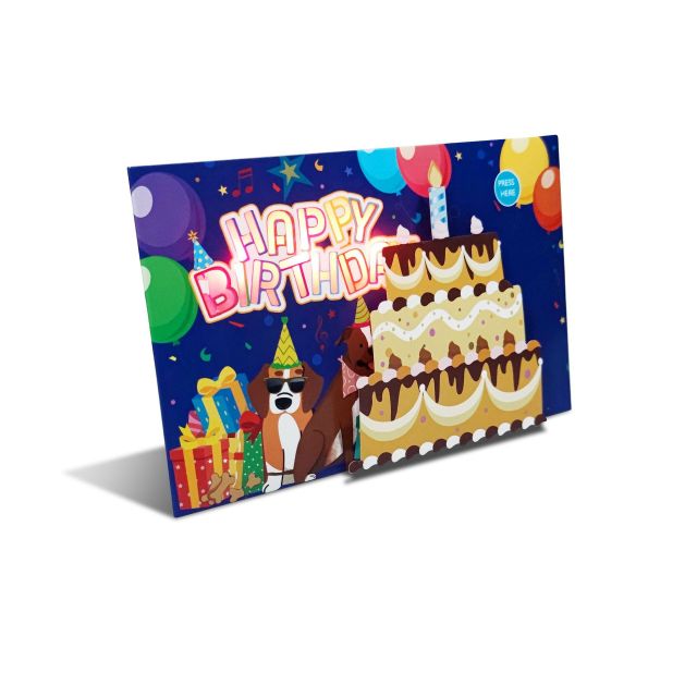 OEM music greeting card with led light,NaBaiYu,OEM music greeting card with led light