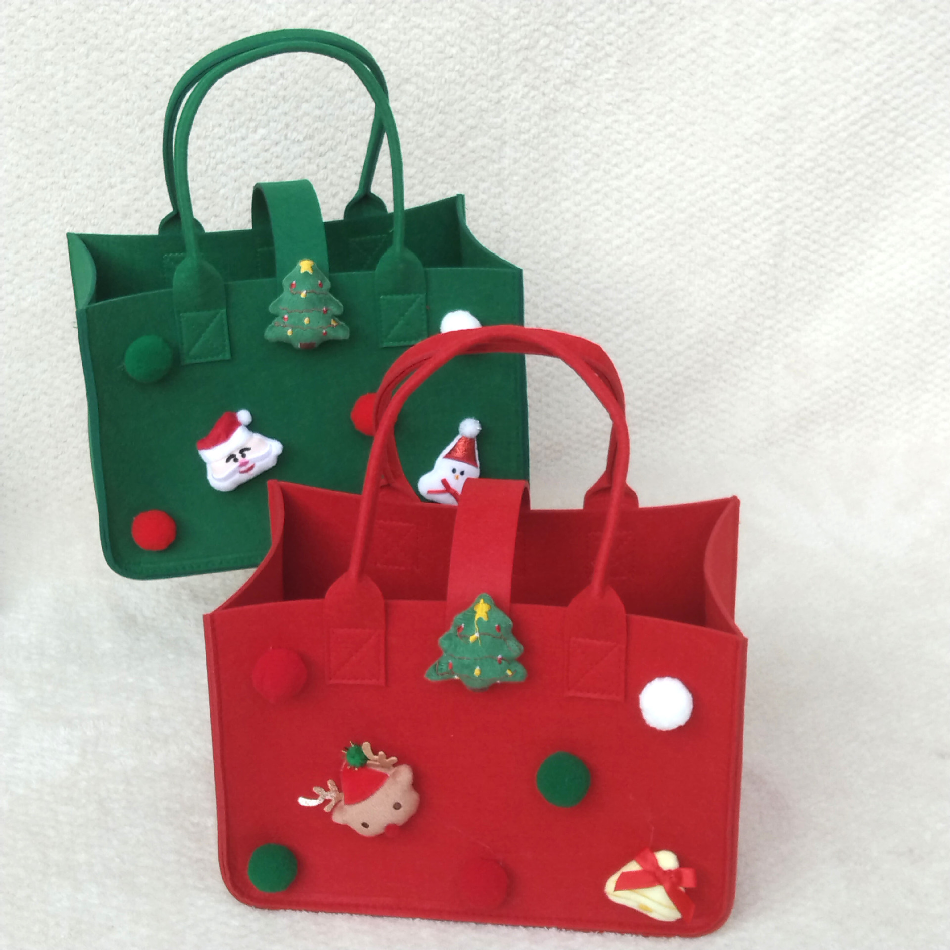 Custom Christmas gift felt bag,felt tote bag for kids with handle,NaBaiYu,Custom Christmas gift felt bag,felt tote bag for kids with handle