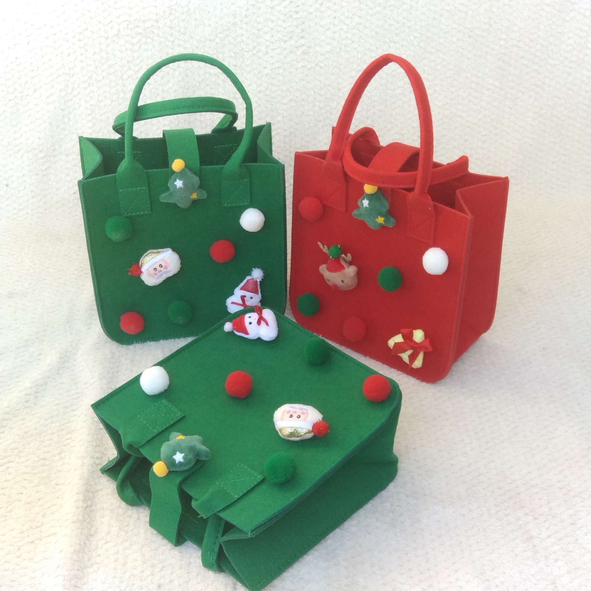 Custom Christmas gift felt bag,felt tote bag for kids with handle,NaBaiYu,Custom Christmas gift felt bag,felt tote bag for kids with handle
