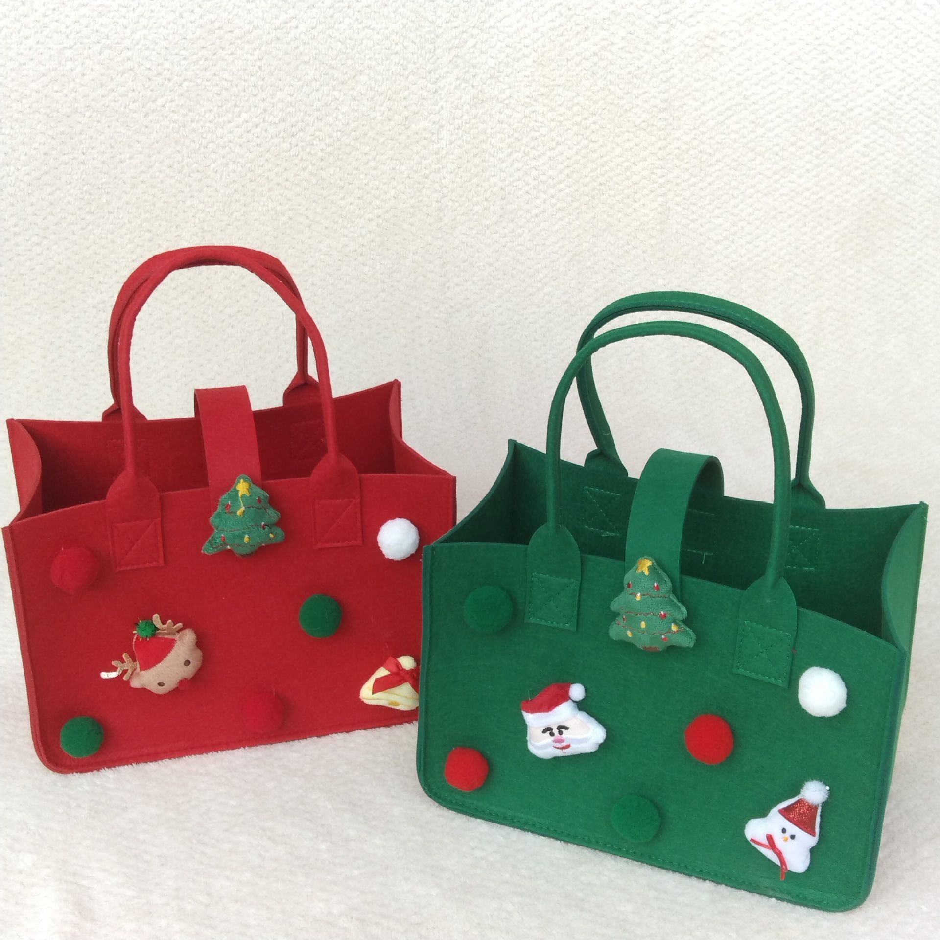 Custom Christmas gift felt bag,felt tote bag for kids with handle,NaBaiYu,Custom Christmas gift felt bag,felt tote bag for kids with handle