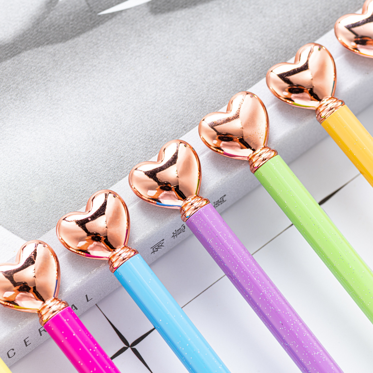 Promotional Personalized Logo Heart Shaped Pens for Gifts Black Ink Retractable Metal Decorative Cute Pens,NaBaiYu,Promotional Personalized Logo Heart Shaped Pens for Gifts Black Ink Retractable Metal Decorative Cute Pens