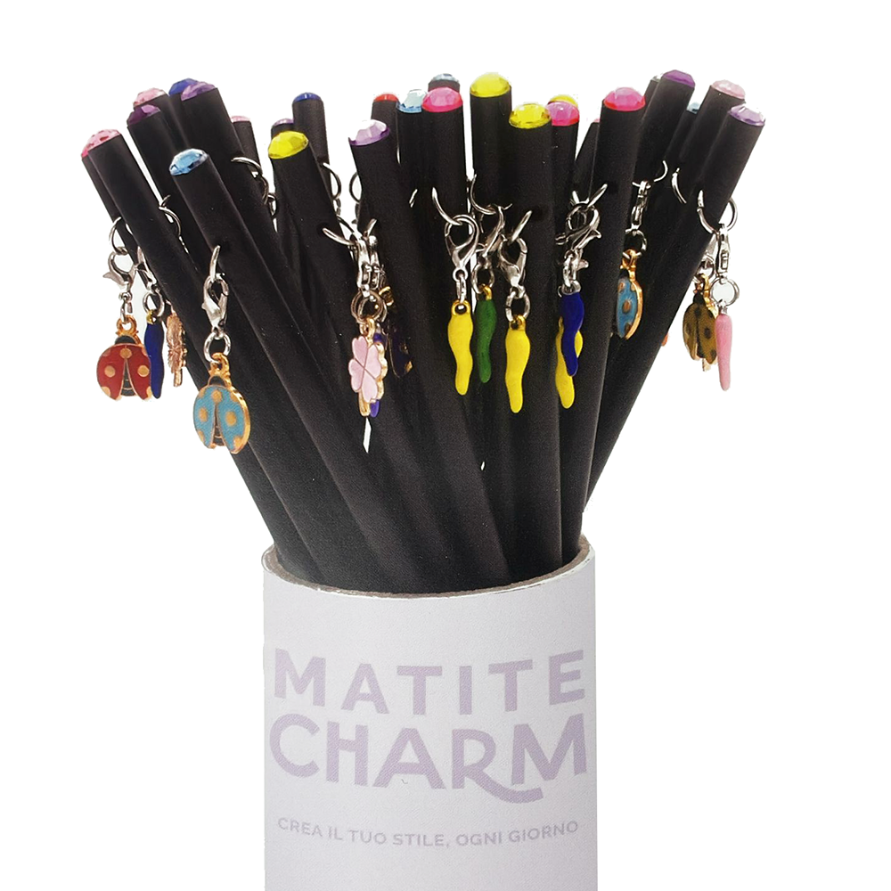 Black Wooden HB Pencil with Personalized Pendant Charm,NaBaiYu,Black Wooden HB Pencil with Personalized Pendant Charm