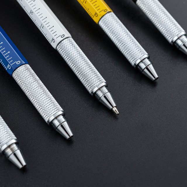 Professional Metal 6-in-1 Multifunction Tool Pen Multi Function Tech Tool Ballpoint Pen with Ruler,NaBaiYu,Professional Metal 6-in-1 Multifunction Tool Pen Multi Function Tech Tool Ballpoint Pen with Ruler