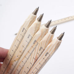 Eco-friendly Wooden Pen Naturally Degradable Solid Wood Ballpoint Pen with Ruler,NaBaiYu,Eco-friendly Wooden Pen Naturally Degradable Solid Wood Ballpoint Pen with Ruler