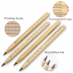 Eco-friendly Wooden Pen Naturally Degradable Solid Wood Ballpoint Pen with Ruler,NaBaiYu,Eco-friendly Wooden Pen Naturally Degradable Solid Wood Ballpoint Pen with Ruler