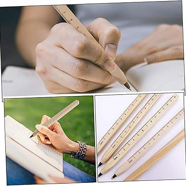 Eco-friendly Wooden Pen Naturally Degradable Solid Wood Ballpoint Pen with Ruler,NaBaiYu,Eco-friendly Wooden Pen Naturally Degradable Solid Wood Ballpoint Pen with Ruler