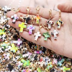 Fashion Cross Keychain DIY Charms for Jewelry Making Custom Resin Keychain Bag Decoration Faith Crucifix Pendant Purse Accessory Gift,NaBaiYu,Fashion Cross Keychain DIY Charms for Jewelry Making Custom Resin Keychain Bag Decoration Faith Crucifix Pendant Purse Accessory Gift