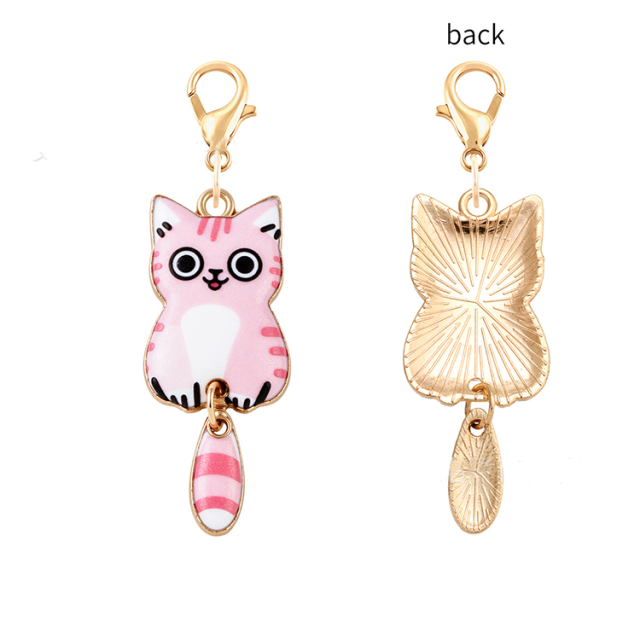 Cute Lovely Enamel Pet Lucky Cat Cartoon Metal Tail Cat Kitten Keyring for Earphone Case Phone Bag Charm,NaBaiYu,Cute Lovely Enamel Pet Lucky Cat Cartoon Metal Tail Cat Kitten Keyring for Earphone Case Phone Bag Charm