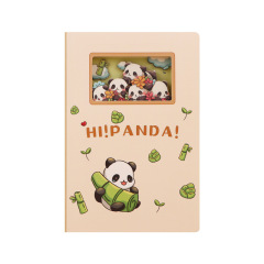 3D paper cut notebook with customized shape, A5 size, high appearance quality panda-themed notebook for journal,NaBaiYu,3D paper cut notebook with customized shape, A5 size, high appearance quality panda-themed notebook for journal