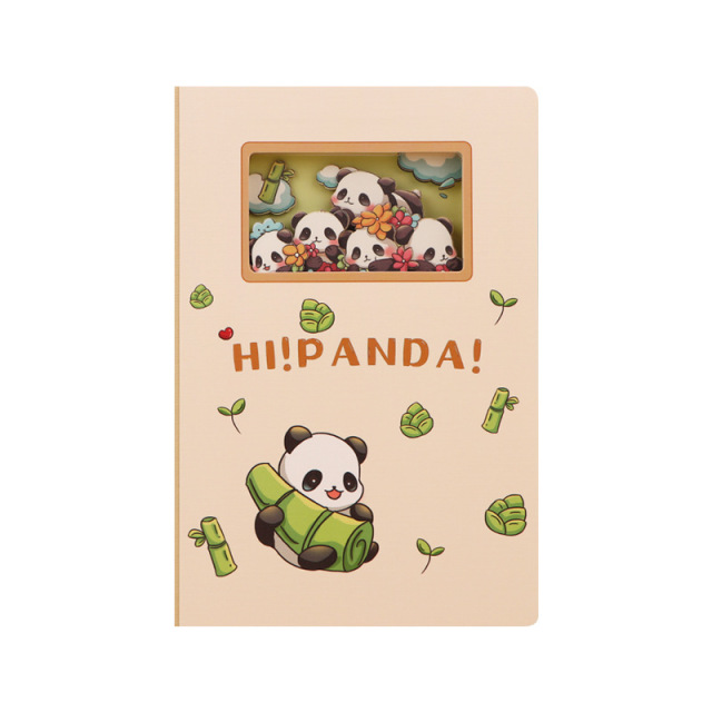 3D paper cut notebook with customized shape, A5 size, high appearance quality panda-themed notebook for journal,NaBaiYu,3D paper cut notebook with customized shape, A5 size, high appearance quality panda-themed notebook for journal