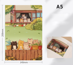 3D paper cut notebook with customized shape, A5 size, high appearance quality panda-themed notebook for journal,NaBaiYu,3D paper cut notebook with customized shape, A5 size, high appearance quality panda-themed notebook for journal