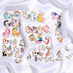 Cartoon Zinc Alloy Jewelry Accessories Unicorn Pendant DIY Bracelet Keychain,NaBaiYu,Cartoon Zinc Alloy Jewelry Accessories Unicorn Pendant DIY Bracelet Keychain